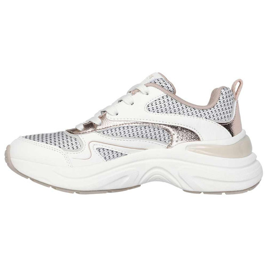 Skechers Two Tone Mesh Metallic Overlay